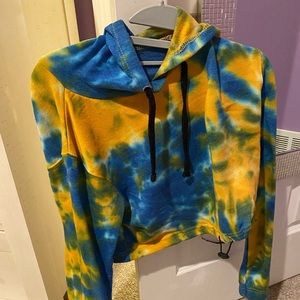 Super cute tie dye crop sweatshirt
